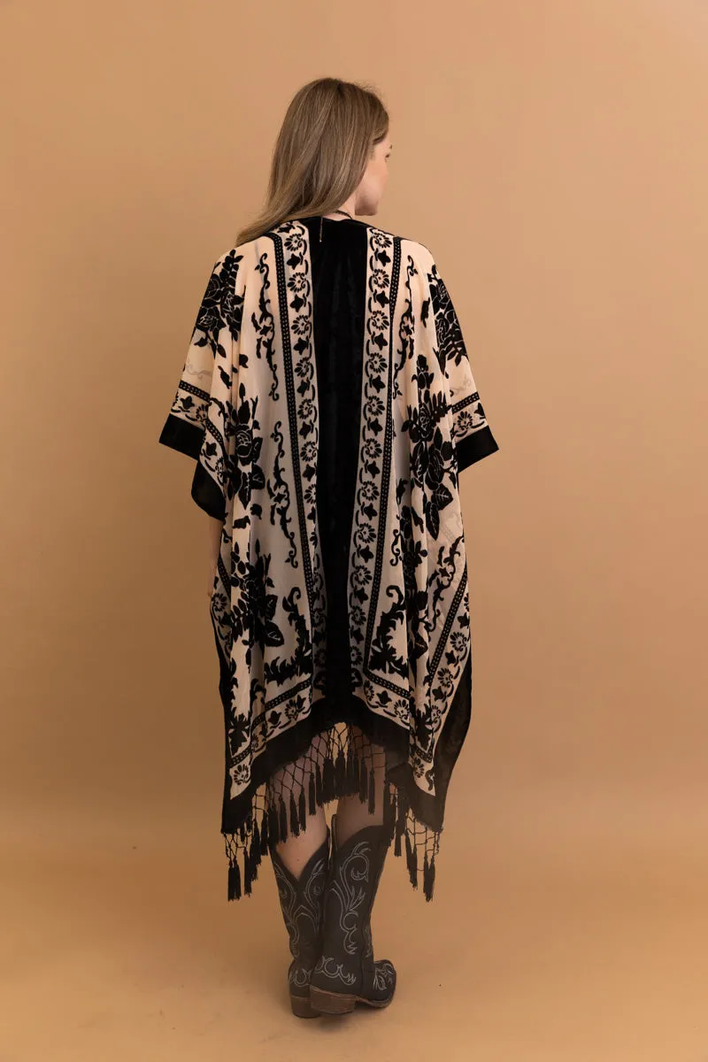 Velvet Dream Mesh Tapestry Kimono