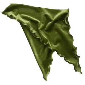 Velvet Head Scarf Olive Green