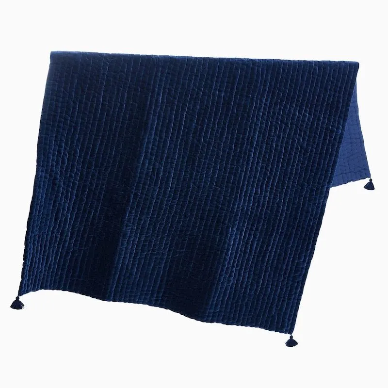 Velvet Indigo Throw Blanket by John Robshaw