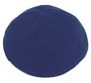 Velvet Lined Kippot - Royal Blue