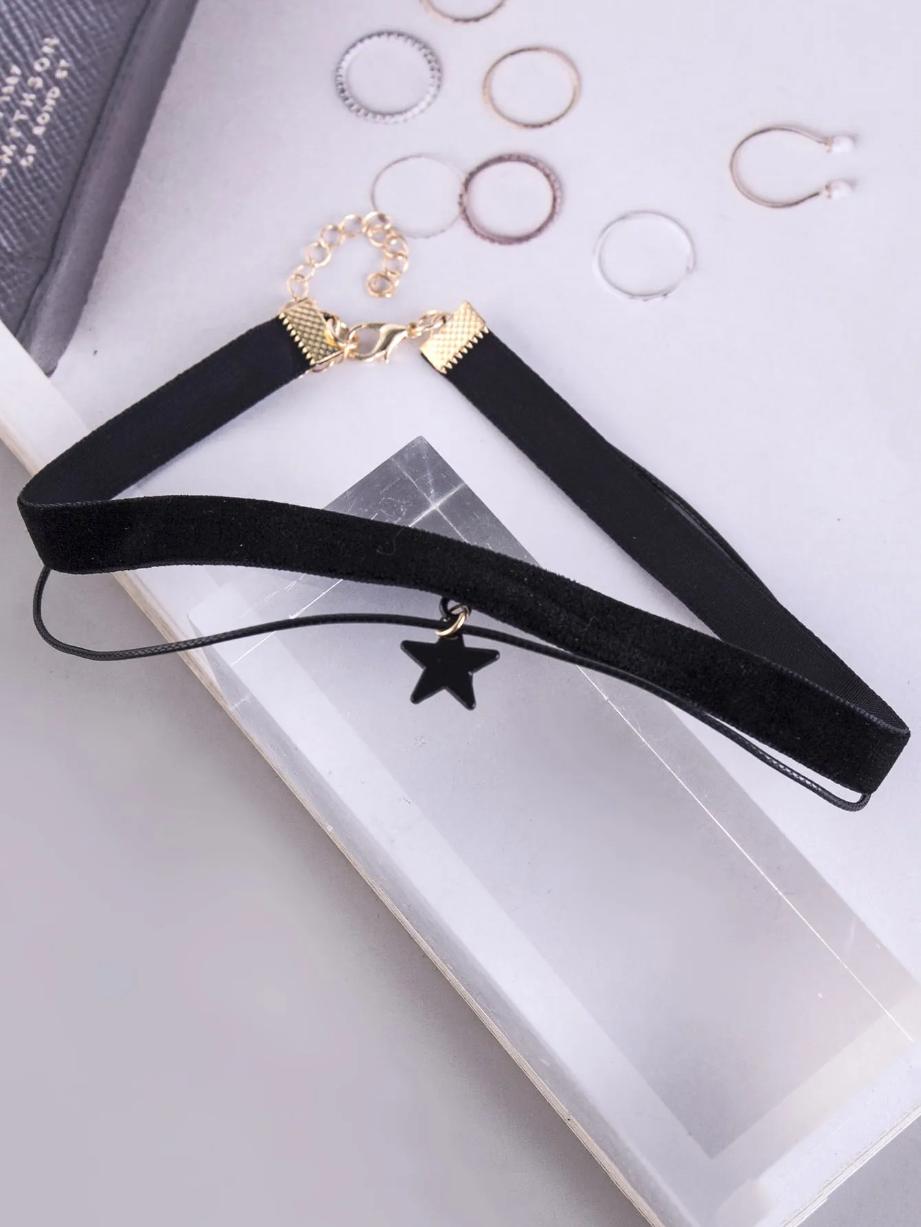 Velvet Star Charm Layered Choker for Women Jewelry for Women Necklace