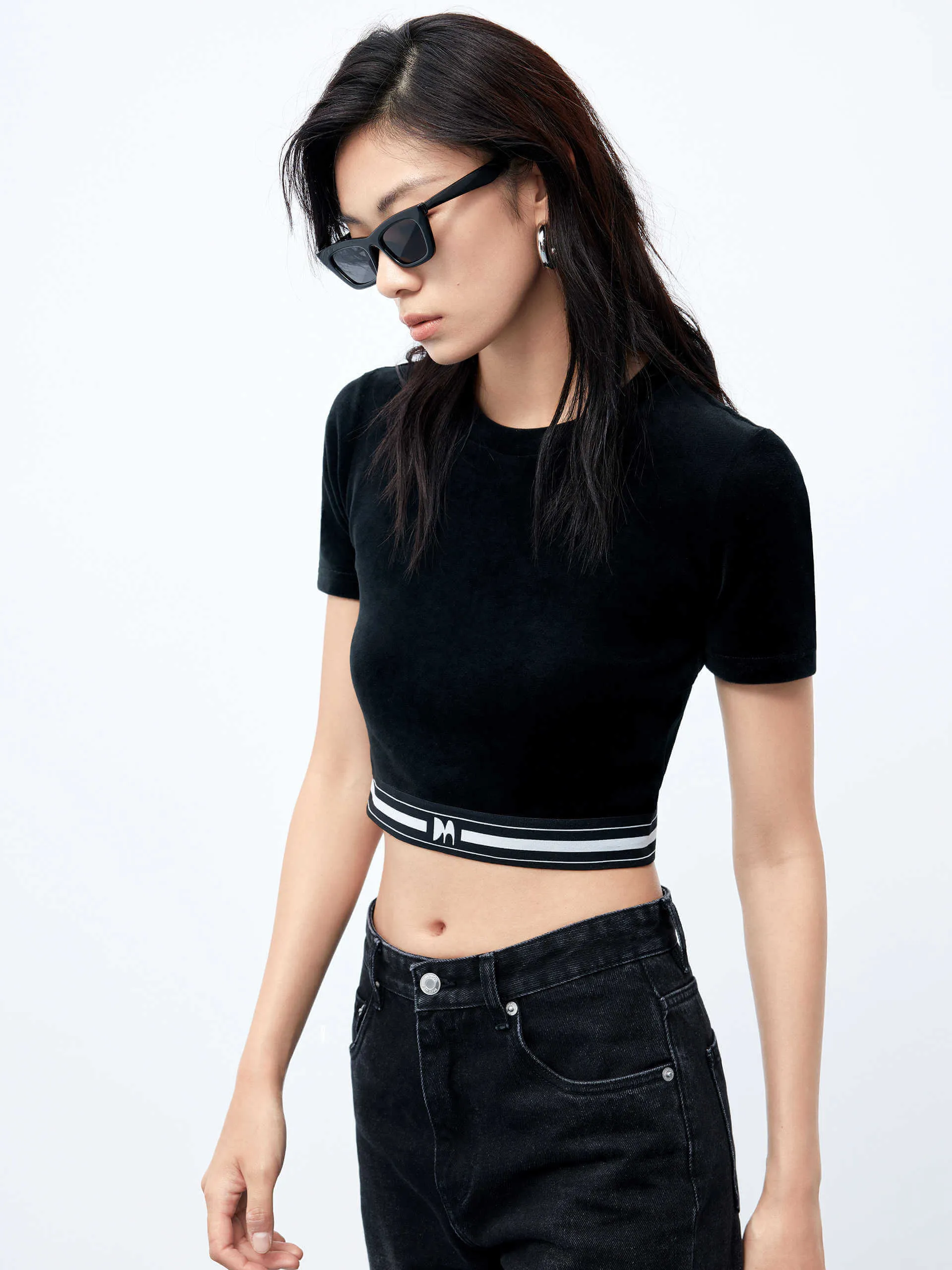 Velvet Touch Cropped Top