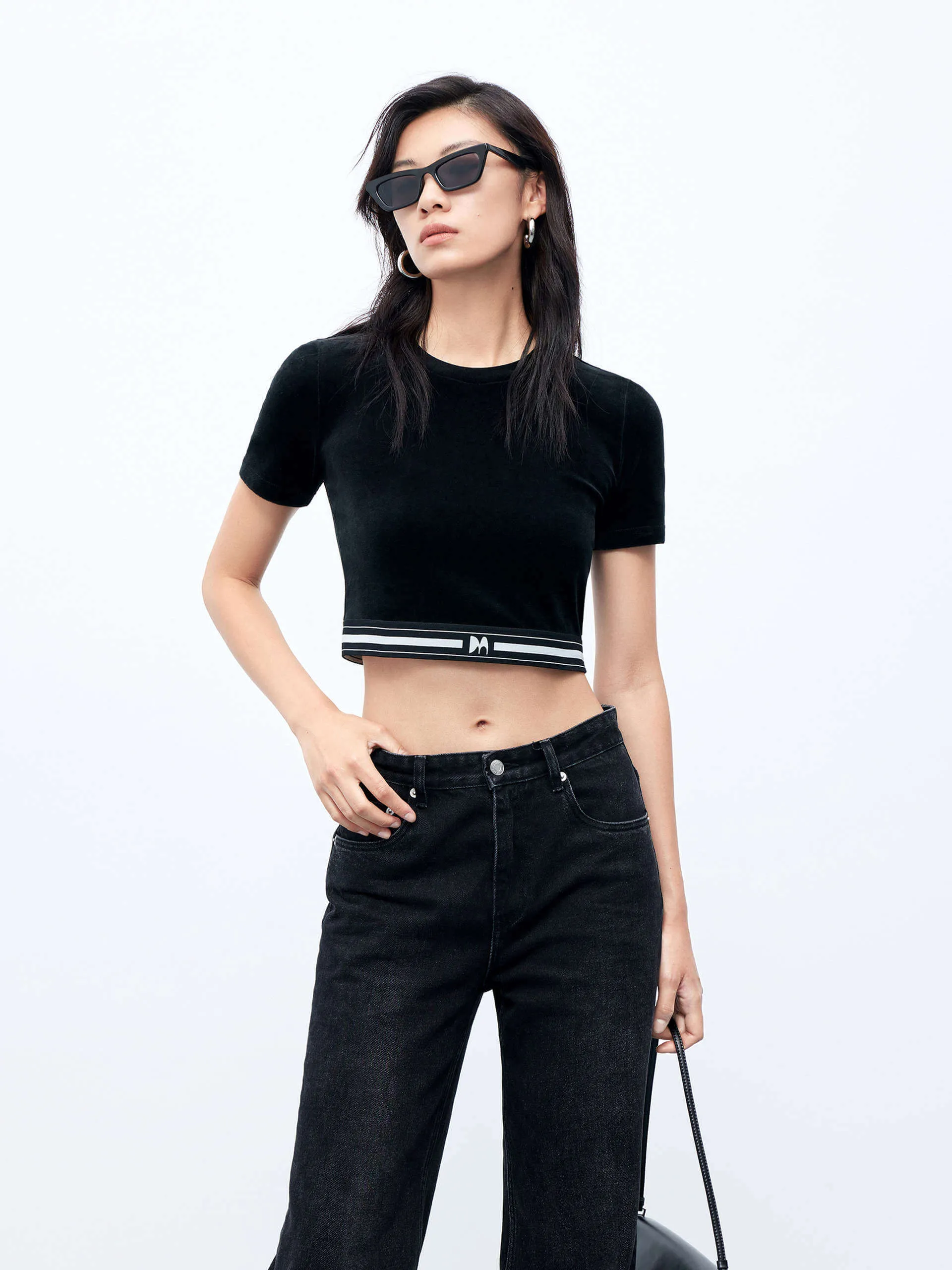 Velvet Touch Cropped Top