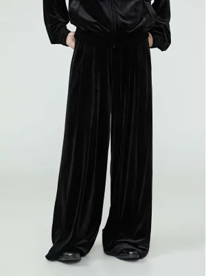 Velvet Wide Leg Pants