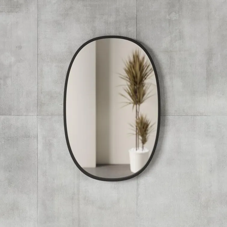 VENETIAN IMAGE Premium Oval Wall Mirror for Home Decor Foyer 45x60 cm (18x24)