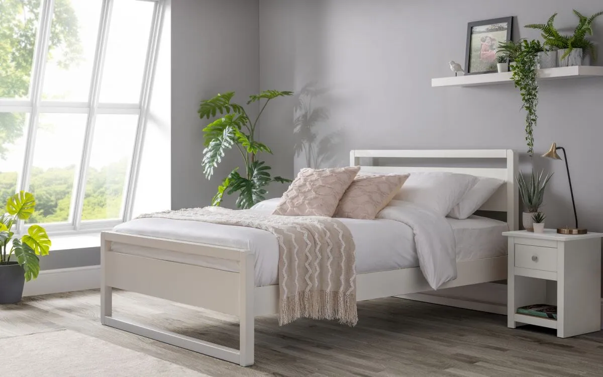 Venice Bed Frame 135Cm - Surf White