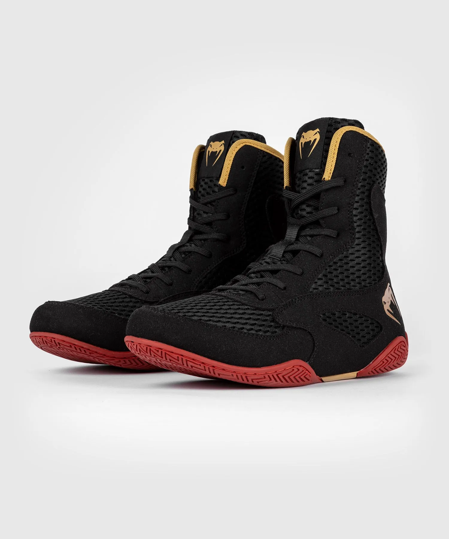 Venum Contender Boxing Shoes - Black/Gold/Red