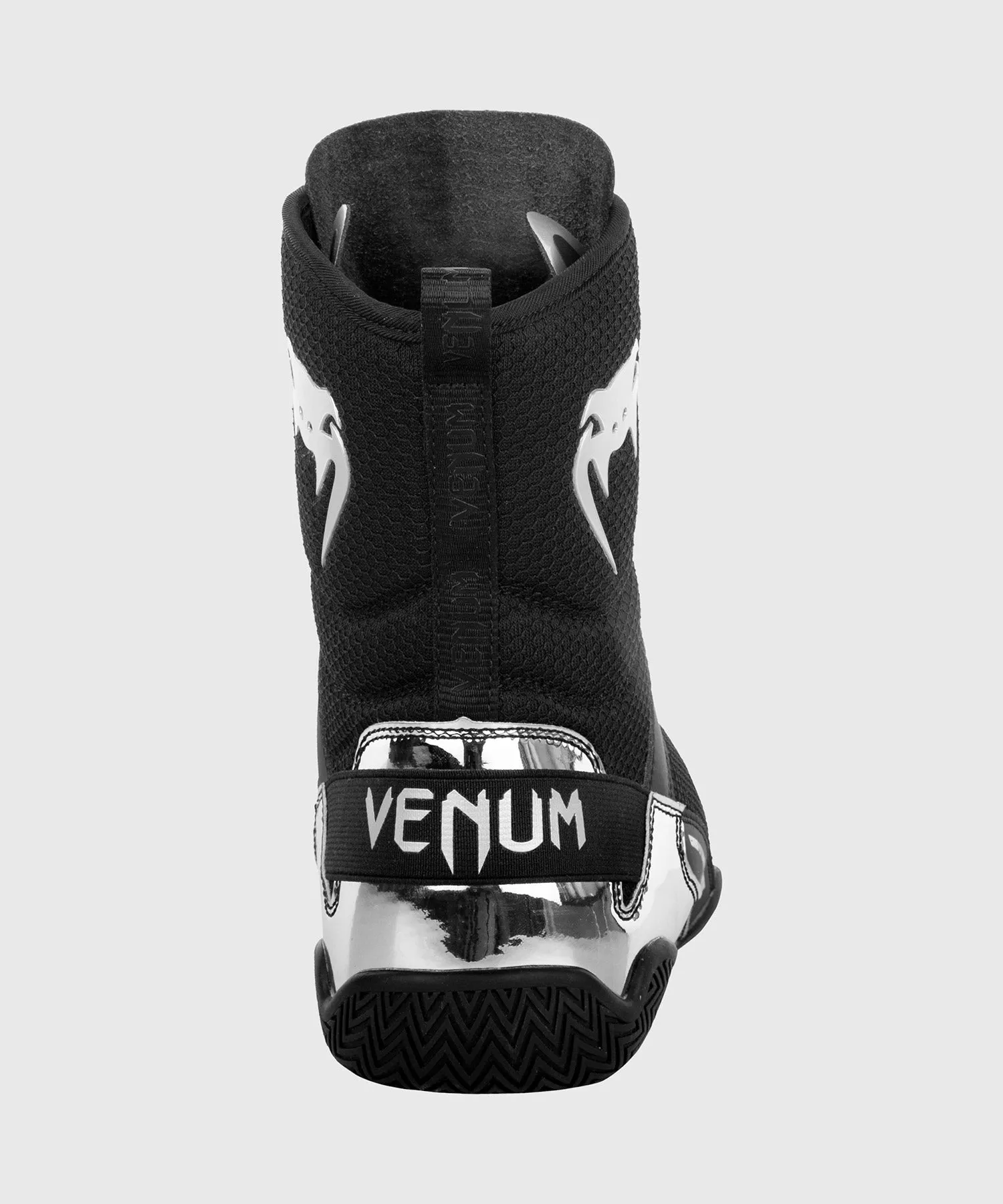 Venum Elite Boxing Shoes - Black/Silver