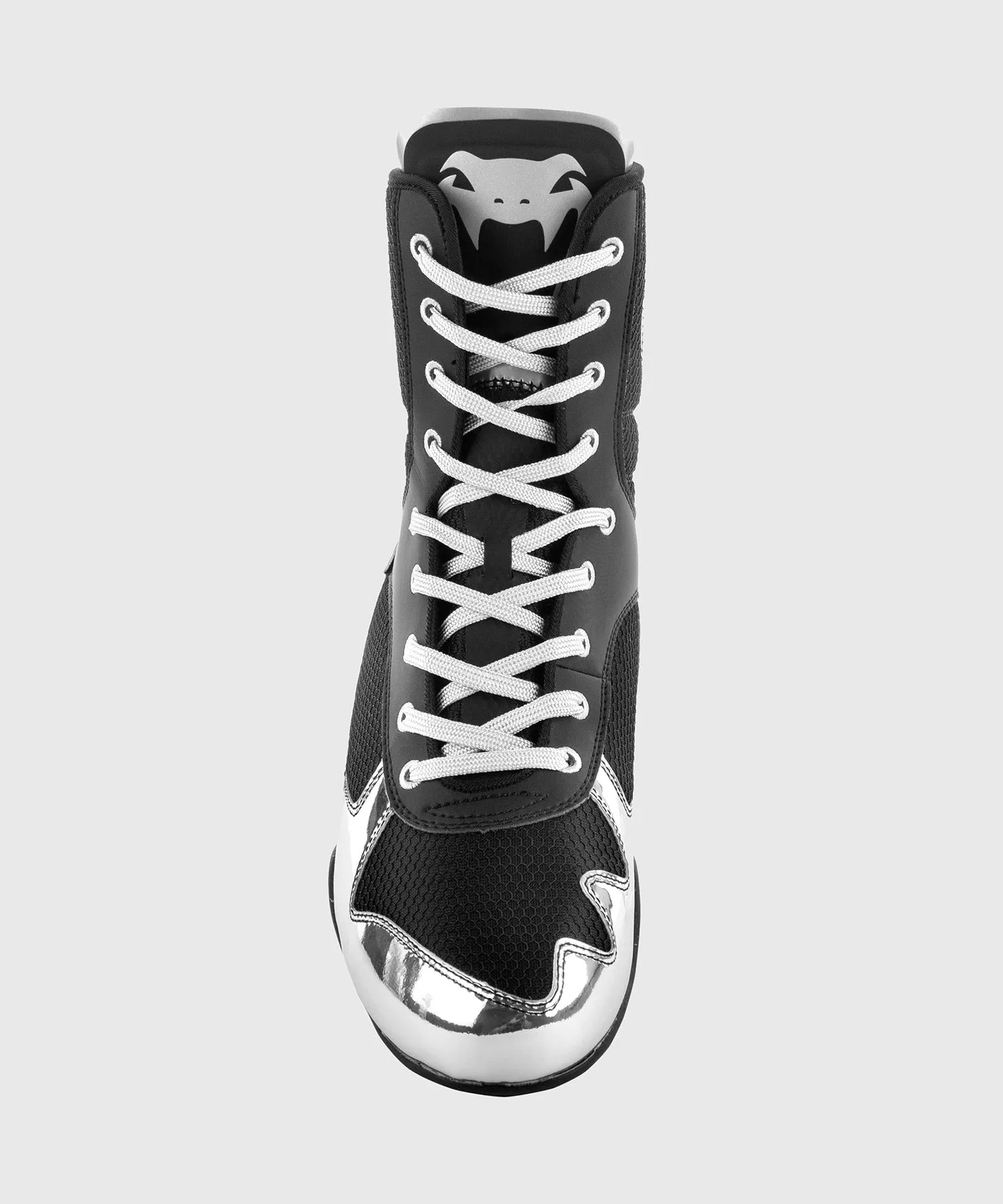 Venum Elite Boxing Shoes - Black/Silver