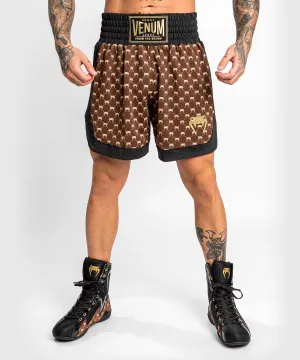 Venum Monogram Boxing Short - Black/Brown