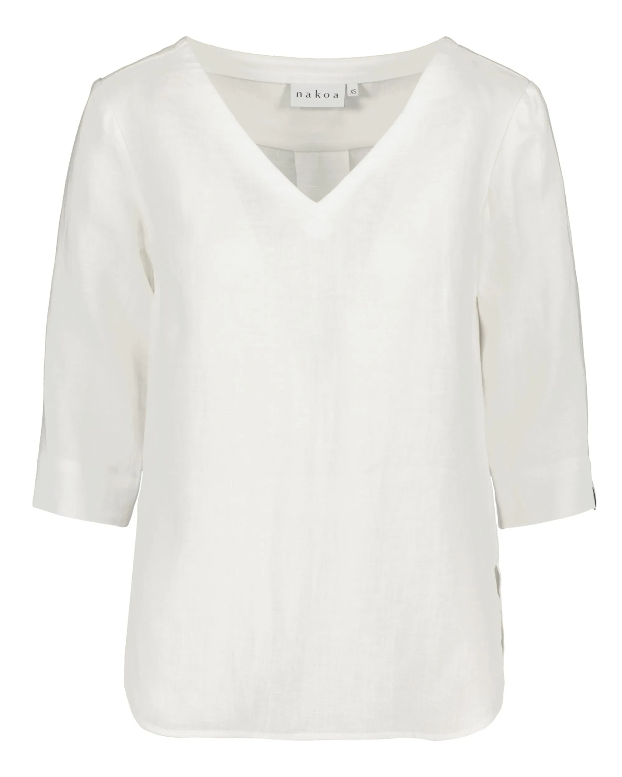 Vera Linen Blouse Coconut Milk White