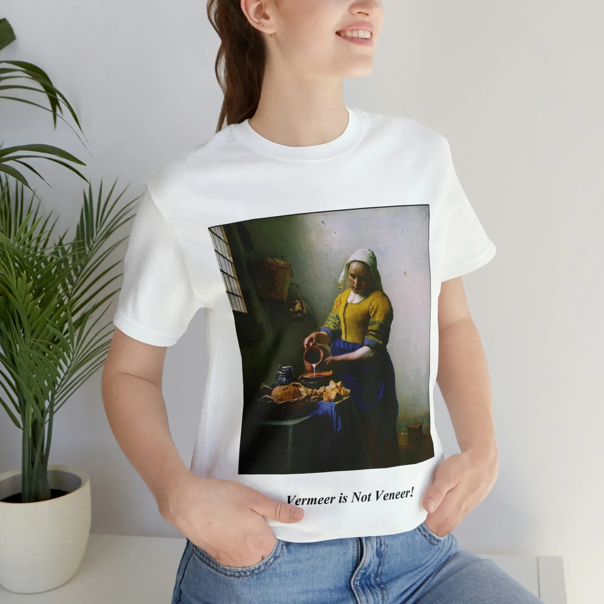 Vermeer is not Veneer - Unisex Jersey Short Sleeve Tee