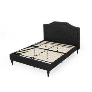 Veromca Theresa Contemporary Fabric Upholstered Queen Sized Bed Set