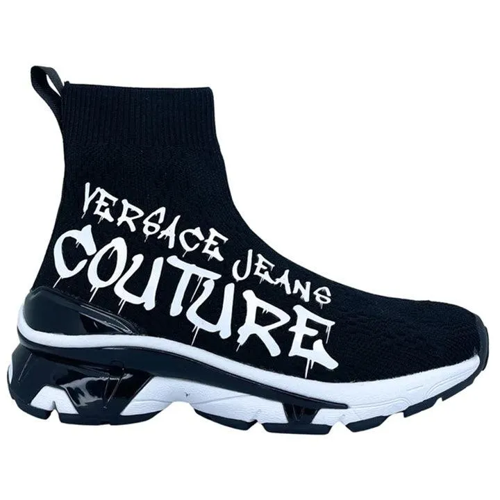 VERSACE JEANS COUTURE 75VA3S04 BLACK SNEAKERS