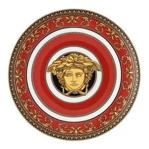 Versace Medusa Red Modern B&B Plate