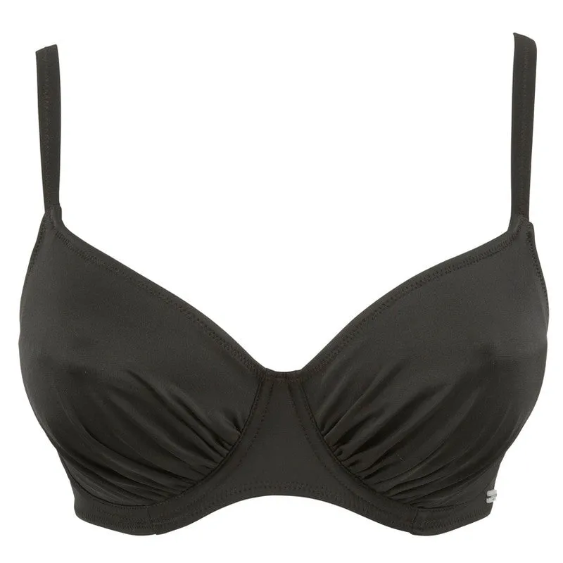 Versailles Black Full Cup Bikini Top - Fantasie Swim