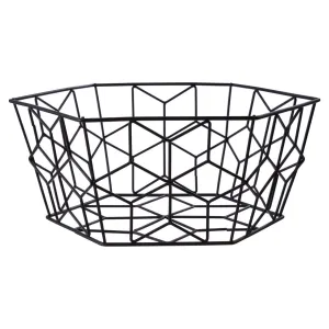 Vertex Contour Fruit Basket - Matte Black