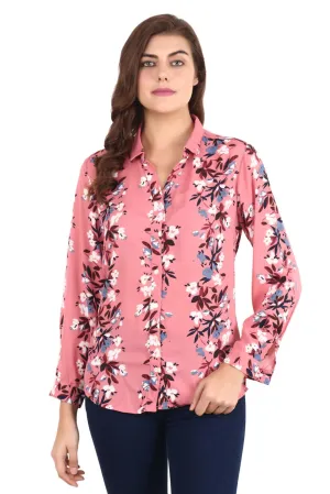 Vertical Floral Printed Shirt