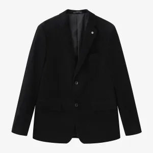 Veste blazer Henri en velours noire