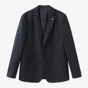 Veste Blazer Simon rayée denim