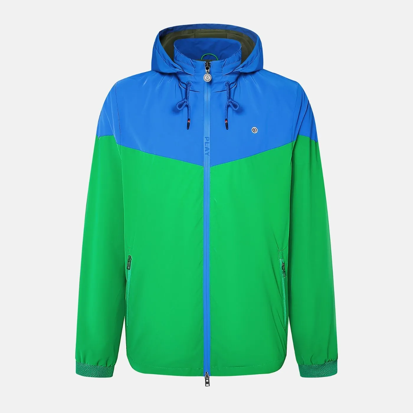 Veste coupe-vent bicolore vert Gazon PLAY