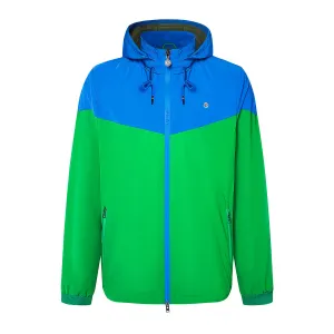 Veste coupe-vent Junior bicolore vert gazon