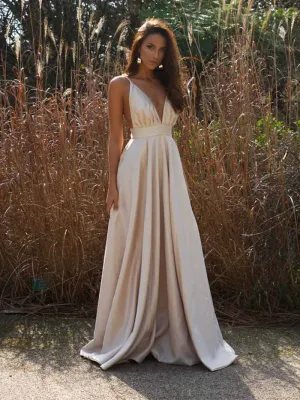 VESTIDO LONGO BRANCO MARFIM