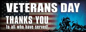 Veterans Day Vinyl Banner Sign