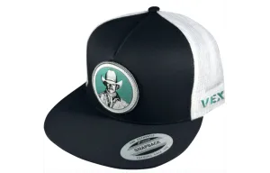 Vexil Cowpuncher Black and White Cap