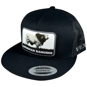 Vexil Men's American Rancher Brahma Bull Black Cap