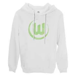 VfL Wolfsburg Color Badge Fleece Pullover Hoodie - White