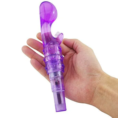 Vibrador para  Principiantes Curvo para Estimulacion de Punto G y Clitoris