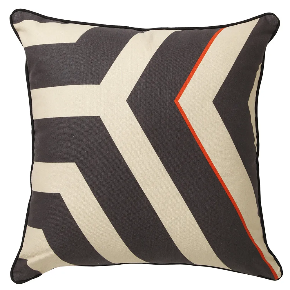 Vibrance Orange Square Filled Cushion By Wedgwood