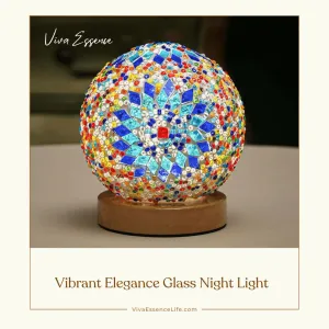 Vibrant Elegance Glass Night Light