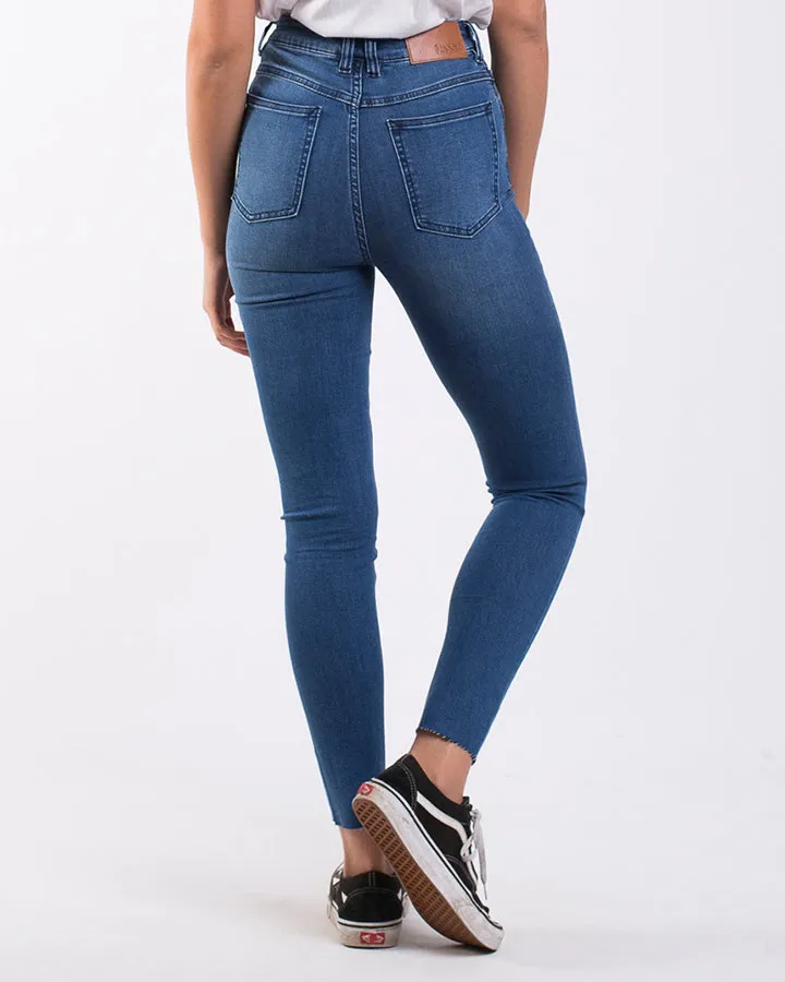 Vice High Skinny Jean Blue Dime Slash