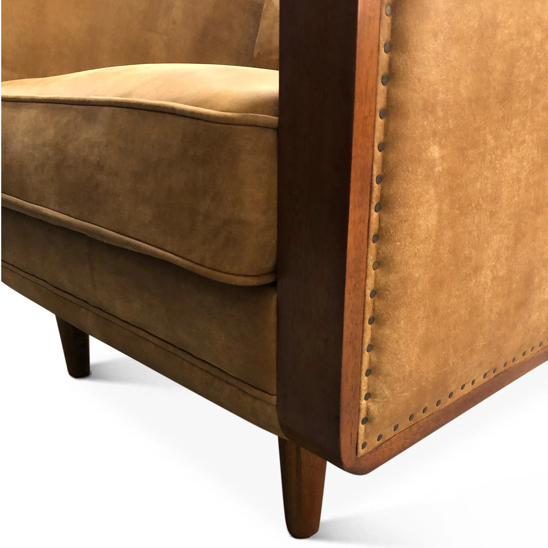 Victoria Arm Chair in Outback Tan Leather