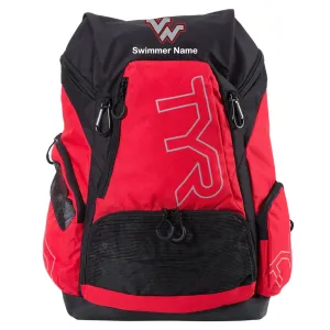 Victoria West TYR Alliance 45L Backpack w/ Embroidered Name and Logo