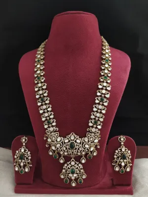 Victorian Long Haram Set with Moissanite Stones