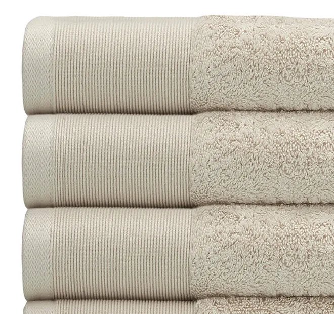 Vida Organic 630GSM Cotton Bath Towel Range Sand