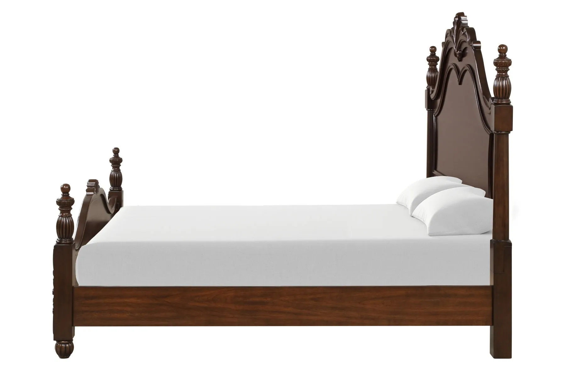 Vienna - 6/6 Eastern King Bed - Dark Brown