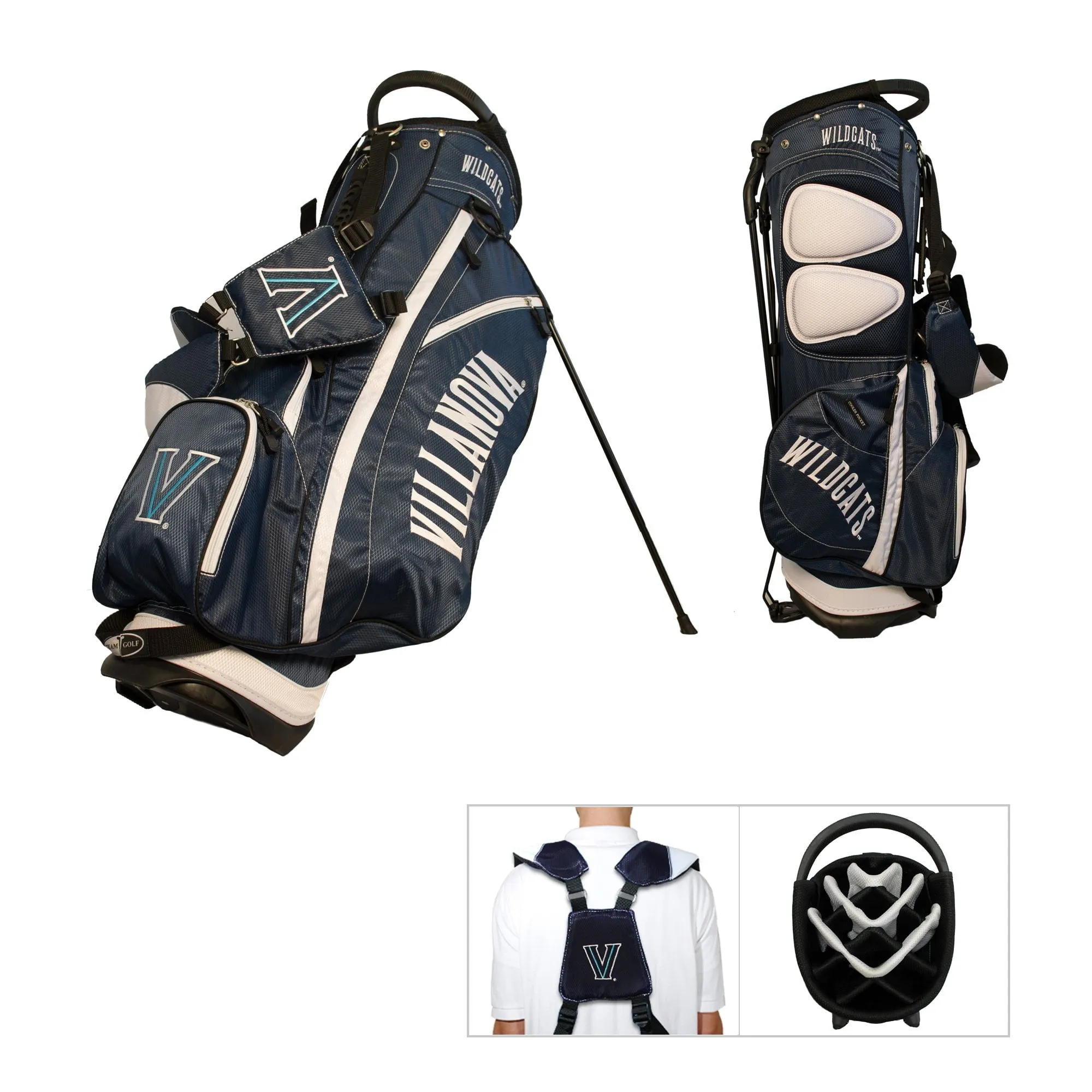 Villanova Wildcats Team Golf Fairway Lightweight 14-Way Top Golf Club Stand Bag