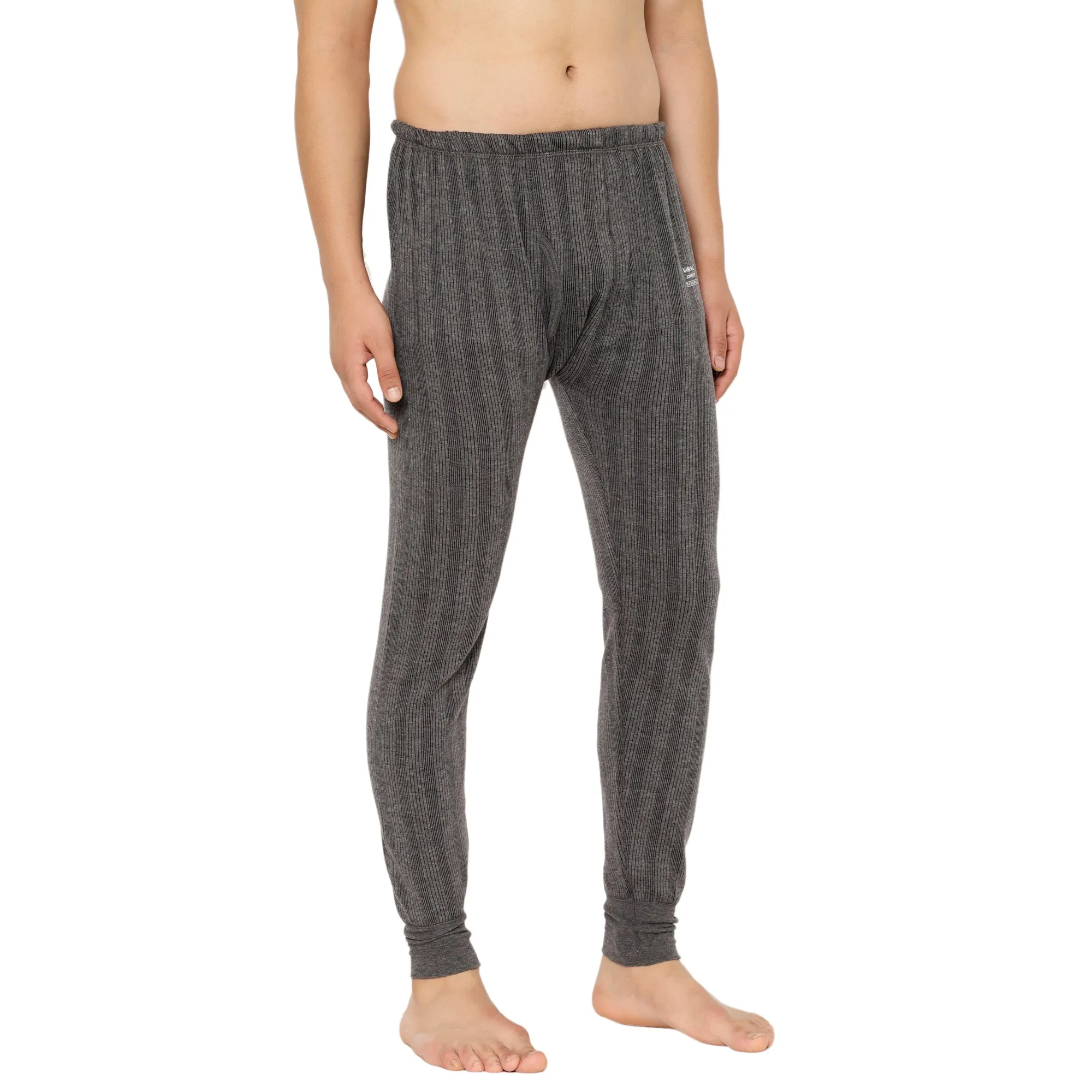 Vimal Jonney Black Thermal Bottom For Men's