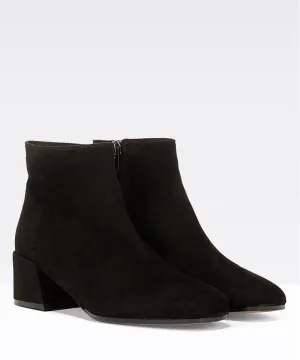 Vince Black Suede Ostend Bootie