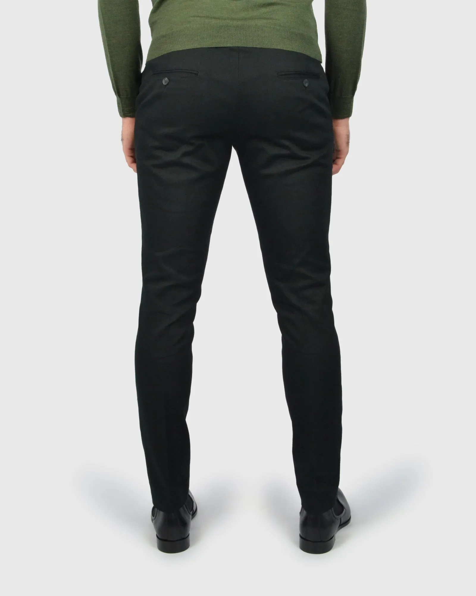 VINCENT & FRANKS S22VF8164 BLACK SLIM TROUSER