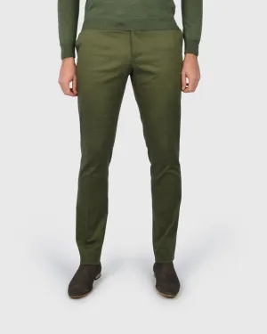 VINCENT & FRANKS S22VF8164 OLIVE-GREEN SLIM TROUSER