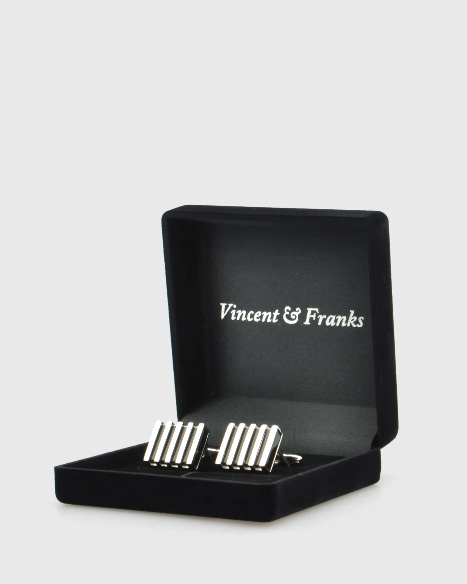 VINCENT & FRANKS VF271755Q BLACK ONYX CUFFLINKS