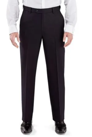 Vinci Black Flat Front Dress Pant