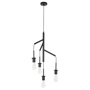 Vine 4 Light Matt Black Pendant