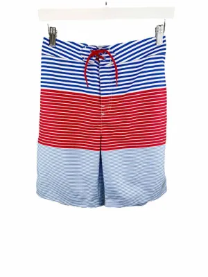 Vineyard Vines,Teen Boys' Multi-Stripe Swim Trunk, Blue/Red, Size XL (18)