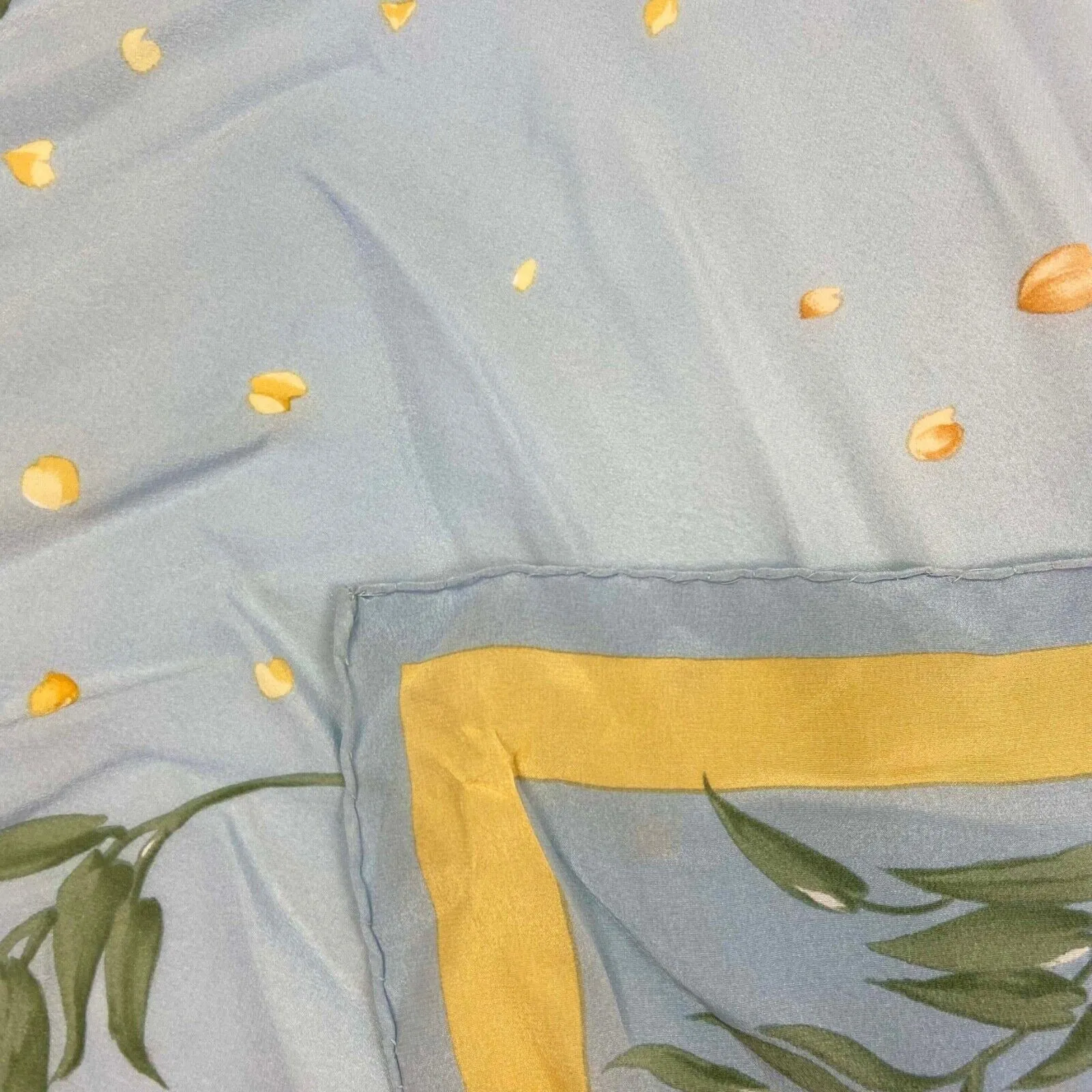 Vintage 100% Silk Light Blue Dior Scarf